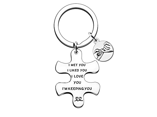 WTOPP Schlüsselanhänger für Paare, Geschenke für Freundin, Ehefrau, Freund, Ehemann, Happy Wedding Anniversary, Valentinstag, Geburtstag, Geschenk für Sie, Frauen, Männer, Einheitsgröße, Für Damen WTOPP Schlüsselanhänger für Paare, Geschenke für Freundin, Ehefrau, Freund, Ehemann, Happy Wedding Anniversary, Valentinstag, Geburtstag, Geschenk für Sie, Frauen, Männer, Einheitsgröße, Für Damen von WTOPP