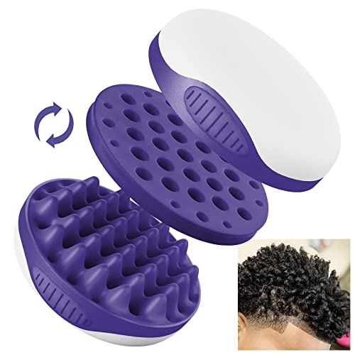 WTTORDE Silikon Curling Hair Sponge, Magic Twist Curl Brush für Afro-Locken, Zwei Seiten Abnehmbares Silical Hair Wave Sponge Tool, Big and Small Holes Comb for Men Women Boy Girl Long Short Hair Durable Curling Brushs, Lila WTTORDE Silikon Curling Hair Sponge, Magic Twist Curl Brush für Afro-Locken, Zwei Seiten Abnehmbares Silical Hair Wave Sponge Tool, Big and Small Holes Comb for Men Women Boy Girl Long Short Hair Durable Curling Brushs, Lila von WTTORDE