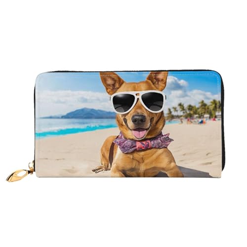 WTTRAEHHM (Chihuahua Hund) Lange Geldbörse Clutch mit Reißverschluss für Frauen Stilvolles Druckdesign Multifunktionale Geldbörse für Damen, Chihuahua Hund, Einheitsgröße, klassisch, Chihuahua, von WTTRAEHHM