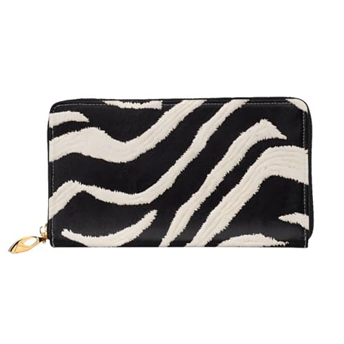 WTTRAEHHM (Zebra Animal) Lange Geldbörse Clutch mit Reißverschluss für Frauen Stilvolles Druckdesign Multifunktionale Geldbörse für Damen, Zebra-Tiere, Einheitsgröße, klassisch, Zebra Tier, von WTTRAEHHM