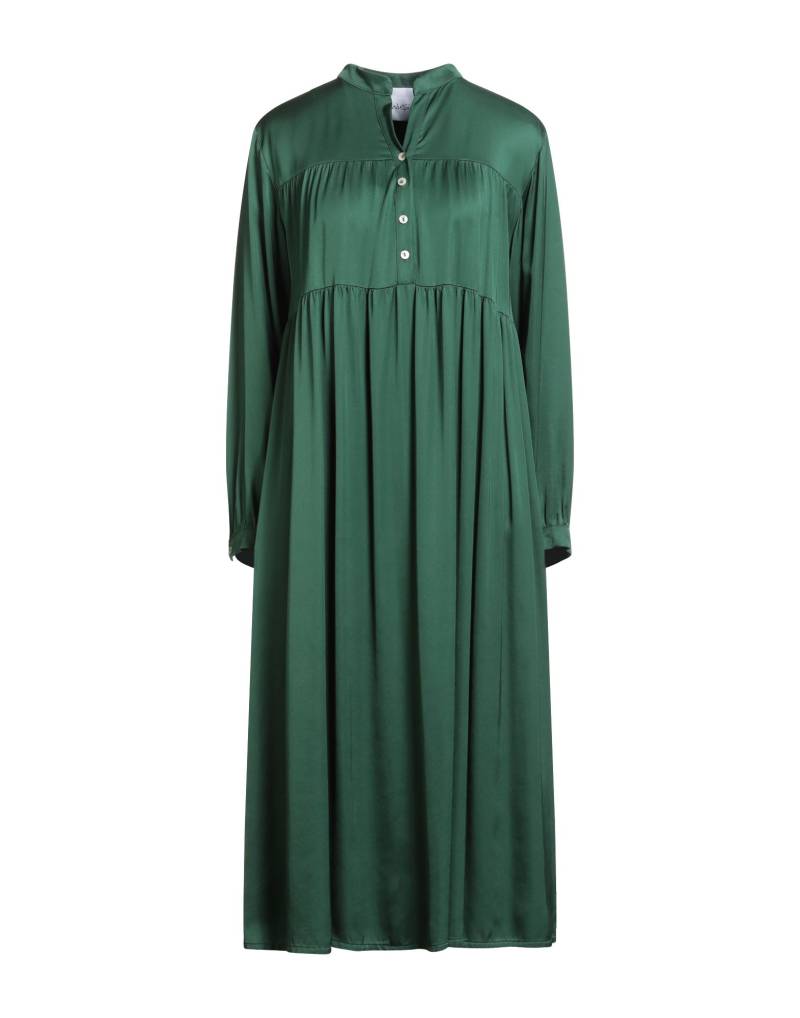 WU'SIDE Midi-kleid Damen Dunkelgrün von WU'SIDE