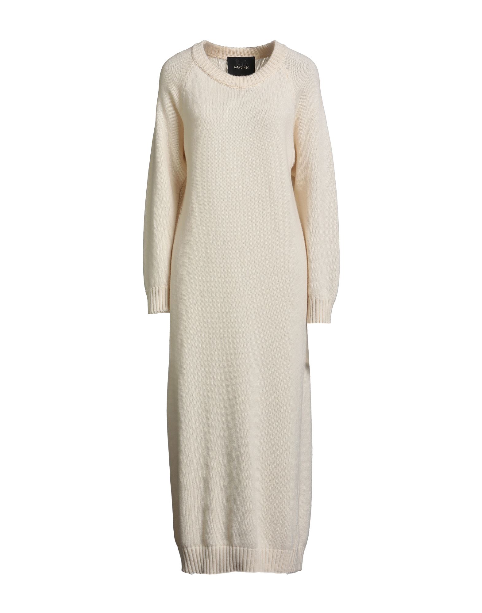 WU'SIDE Midi-kleid Damen Elfenbein WU'SIDE Midi-kleid Damen Elfenbein von WU'SIDE