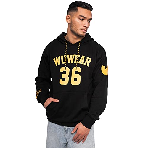 Wu Wear - Wu 36 Block Hoodie, Urban Streetwear Fashion Pullover, mit Kapuze, Hip Hop, Herren Kapuzenpullover, M von Wu Wear