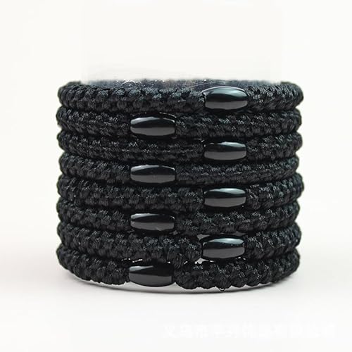 WUBAIYI 10 Stück gewebte Haarbänder & Haargummis, elastische Bänder Pferdeschwanzhalter Set für Frauen und Mädchen, keine Schäden für alle Haartypen von WUBAYI