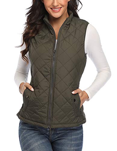 Wudodo Damen Weste mit Stehkragen Weste Jacke Reißverschluss Steppweste Winter Warm Ultraleicht Wudodo Damen Weste mit Stehkragen Weste Jacke Reißverschluss Steppweste Winter Warm Ultraleicht von WUDODO