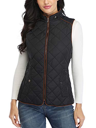 Wudodo Damen Weste mit Stehkragen Weste Jacke Reißverschluss Steppweste Winter Warm Ultraleicht Wudodo Damen Weste mit Stehkragen Weste Jacke Reißverschluss Steppweste Winter Warm Ultraleicht von WUDODO