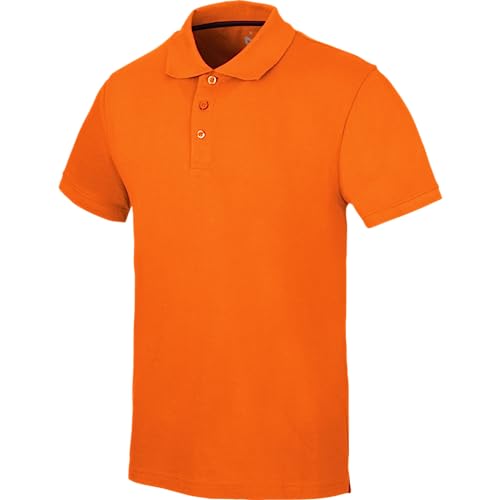 WÜRTH MODYF Arbeits Poloshirt Job+ für Herren in Orange - kurzärmliches Baumwoll-Polohemd für die Arbeit und Freizeit in der Größe L von WÜRTH MODYF