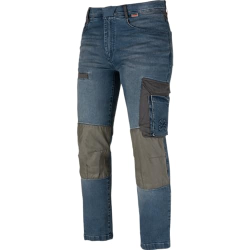 WÜRTH MODYF Arbeitsjeans Janus - professionelle Arbeitshose für Herren - Arbeitsjeans mit YKK Reissverschluss aus recycelten Materialien - in der Größe 64 in Blau von WÜRTH MODYF