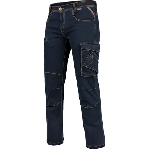 WÜRTH MODYF Arbeitsjeans Multipocket Stretch X - professionelle Arbeitshose für Herren - Arbeitsjeans mit Reißverschluss - in der Größe 42 in Blau von WÜRTH MODYF