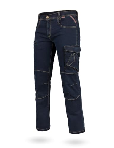 WÜRTH MODYF Arbeitsjeans Multipocket Stretch X - professionelle Arbeitshose für Herren - Arbeitsjeans mit Reißverschluss - in der Größe 56 in Blau von WÜRTH MODYF