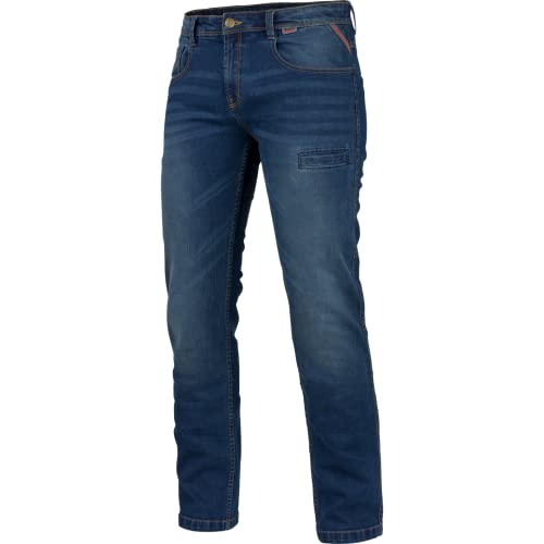 WÜRTH MODYF Arbeitsjeans Stretch X - professionelle Arbeitshose für Herren - Arbeitsjeans mit Reißverschluss - in der Größe 48 in Blau von WÜRTH MODYF