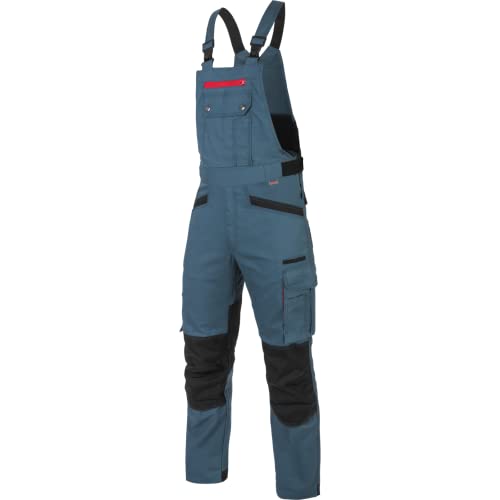 WÜRTH MODYF Arbeitslatzhose Nature - professionelle Arbeitshose für Herren - Latzhose mit Knieschutztaschen - in der Größe 48 in Blau von WÜRTH MODYF