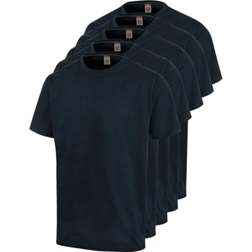 WÜRTH MODYF Arbeitsshirts für Herren im 5er Pack in Marine - bequemes T-Shirt für Arbeit und Freizeit aus Baumwolle - in der Größe S von WÜRTH MODYF