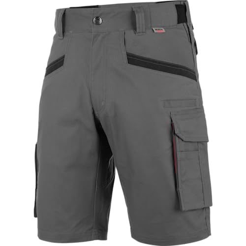 WÜRTH MODYF Arbeitsshort Nature - professionelle Arbeitshose für Herren - Arbeitsshorts mit Reißverschluss - in der Größe 52 in Grau von WÜRTH MODYF