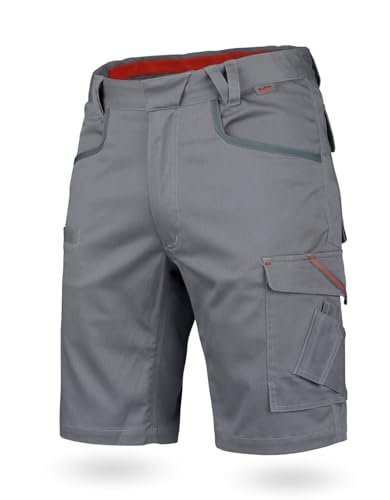 WÜRTH MODYF Arbeitsshorts Stretch X - professionelle Arbeitshose für Herren - Arbeitsshorts mit Reißverschluss - in der Größe 40 in Grau von WÜRTH MODYF