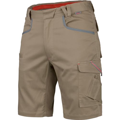 WÜRTH MODYF Arbeitsshorts Stretch X - professionelle Arbeitshose für Herren - Arbeitsshorts mit Reißverschluss - in der Größe 42 in Beige von WÜRTH MODYF