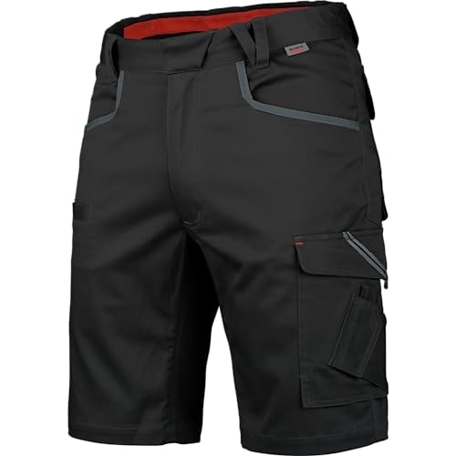 WÜRTH MODYF Arbeitsshorts Stretch X - professionelle Arbeitshose für Herren - Arbeitsshorts mit Reißverschluss - in der Größe 60 in Schwarz von WÜRTH MODYF