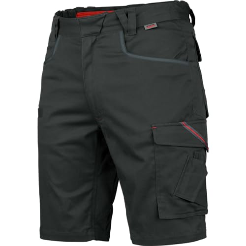 WÜRTH MODYF Arbeitsshorts Stretch X - professionelle Arbeitshose für Herren - Arbeitsshorts mit Reißverschluss - in der Größe 66 in Grau von WÜRTH MODYF