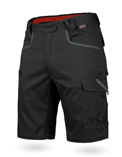 WÜRTH MODYF Arbeitsshorts Stretch X - professionelle Arbeitshose für Herren - Arbeitsshorts mit Reißverschluss - in der Größe 66 in Schwarz von WÜRTH MODYF