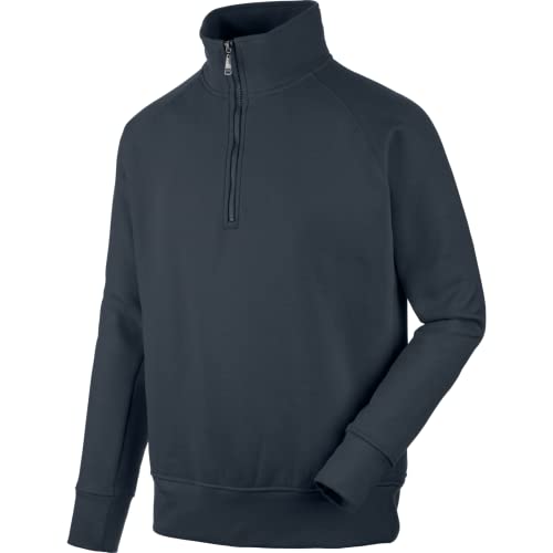 WÜRTH MODYF Arbeitstroyer Job+ – weicher Pullover mit Stehkragen und Viertel-Reißverschluss – perfekt für Handwerk, Werkstatt, Arbeiten im Freien Navy – Größe XXL von WÜRTH MODYF