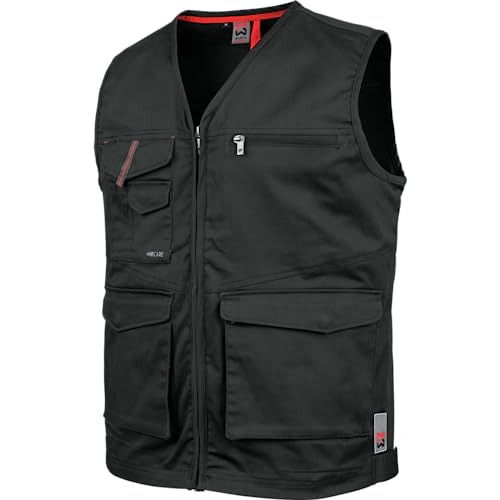 WÜRTH MODYF Arbeitsweste Stretch X – professionelle Arbeitsweste für Herren in Größe 4XL – Arbeitskleidung für Handwerk & Industrie in anthrazit von WÜRTH MODYF