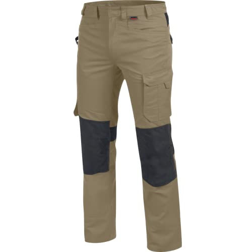 WÜRTH MODYF Bundhose Cetus - professionelle Arbeitshose für Herren - Bundhose mit Kunststoff Reißverschluss - in der Größe 48 in Beige Anthrazit von WÜRTH MODYF