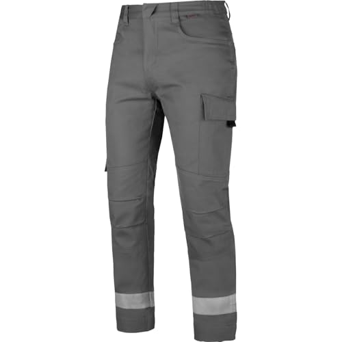 WÜRTH MODYF Bundhose Reflex Star CP - professionelle Arbeitshose für Herren - Bundhose mit Reißverschluss - in der Größe 48 in Grau von WÜRTH MODYF