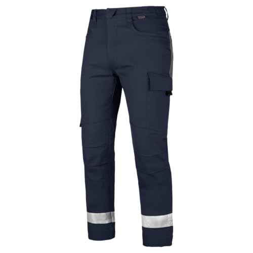 WÜRTH MODYF Bundhose Reflex Star CP - professionelle Arbeitshose für Herren - Bundhose mit Reißverschluss - in der Größe 56 in Blau von WÜRTH MODYF