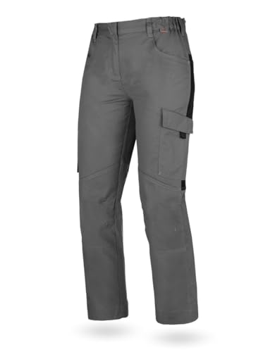WÜRTH MODYF Bundhose Star CP Damen - Bequeme Arbeitshose für Damen - perfekt für Lager, Werkstatt, Baustelle- Oeko-TEX Standard 100 - Größe 50, in Grau von WÜRTH MODYF