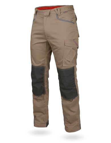 WÜRTH MODYF Bundhose Stretch X - professionelle Arbeitshose für Herren - Bundhose mit Reißverschluss - in der Größe 25 in Beige von WÜRTH MODYF