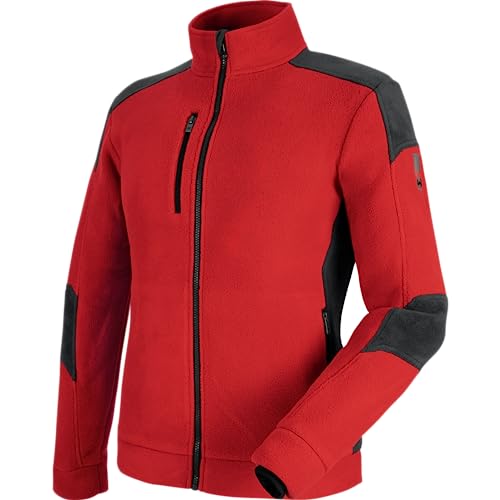 WÜRTH MODYF Fleecejacke Cetus – Atmungsaktives Arbeitsfleece – perfekt für Handwerk, Werkstatt, Arbeiten im Freien, rot, Größe 3XL von WÜRTH MODYF