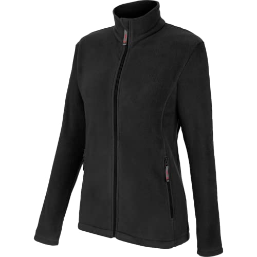 WÜRTH MODYF Fleecejacke Damen Job+ – Atmungsaktives Arbeitsfleece – perfekt für Handwerk, Werkstatt, Arbeiten im Freien in Schwarz – Größe XXL von WÜRTH MODYF
