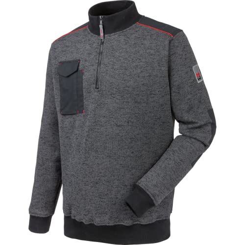 WÜRTH MODYF Fleecetroyer Perseus – Weicher Fleece Pullover mit Stehkragen und Viertel-Reißverschluss – perfekt für Handwerk, Werkstatt, Arbeiten im Freien, anthrazit, Größe XS von WÜRTH MODYF