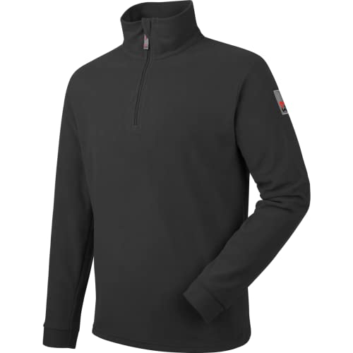 WÜRTH MODYF Fleecetroyer Luca – Atmungsaktiver Fleece Pullover mit Stehkragen und Viertel-Reißverschluss – perfekt für Handwerk, Werkstatt, Arbeiten im Freien, schwarz – Größe XS von WÜRTH MODYF