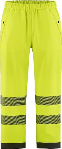 WÜRTH MODYF Regenhose Nordic Rain Klasse 2 - leichte Warnschutzregenhose für Herren in Gelb - zertifizierte & wasserdichte Warnschutzhose in der Größe L von WÜRTH MODYF