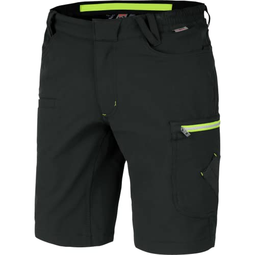 WÜRTH MODYF Shorts Stretch Evolution - sportliche Arbeitsshorts für Herren in Anthrazit Lime - Kurze Arbeitshose mit elastischem Bund - in der Größe 64 von WÜRTH MODYF