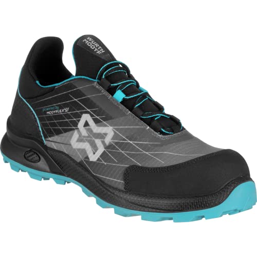 WÜRTH MODYF Sicherheitsschuhe Triton S3 HRO HI CI SRC schwarz/blau – Arbeitsschuhe für Herren und Damen, durchtrittssicher und rutschhemmend - Größe 47 von WÜRTH MODYF