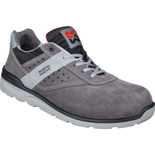 WÜRTH MODYF Sicherheitsschuhe Cetus S1P SRC grau/anthrazit – Arbeitsschuhe für Herren und Damen - metallfrei & atmungsaktiv - Größe 45 von WÜRTH MODYF