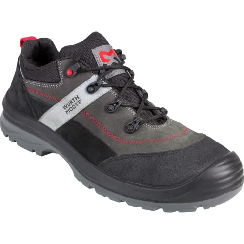 WÜRTH MODYF Sicherheitsschuhe S3 Corvus Velours in grau - Arbeitsschuhe für Herren und Damen - metallfrei & wasserabweisend - in der Größe 42 von WÜRTH MODYF