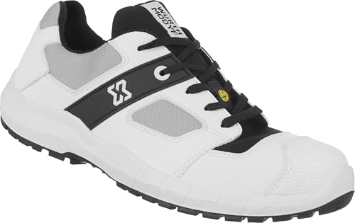 WÜRTH MODYF Sicherheitsschuhe Stretch X S3S ESD für Herren und Damen in Weiß Schwarz/Weite 11 - professioneller Arbeitsschuh mit Zehenschutzkappe aus Fiberglas - in der Größe 43 von WÜRTH MODYF