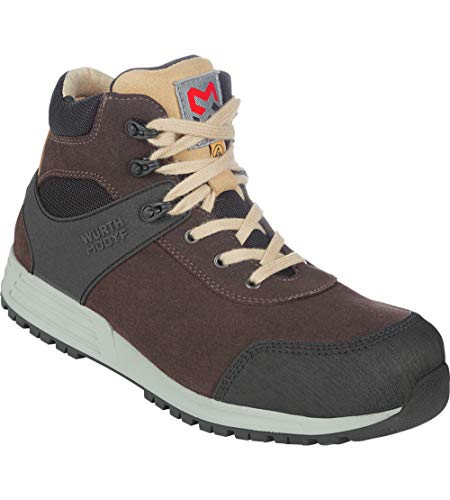 WÜRTH MODYF Sicherheitsstiefel S3 ESD SRC Nature in braun - Arbeitsschuhe für Herren und Damen - mit Metallelementen & wasserabweisend - in der Größe 39 von WÜRTH MODYF
