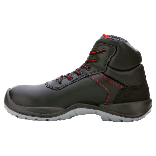 WÜRTH MODYF Sicherheitsstiefel S3 SRC Eco in schwarz rot - Arbeitsschuhe für Herren und Damen - mit Metallelementen & wasserabweisend - in der Größe 46 von WÜRTH MODYF