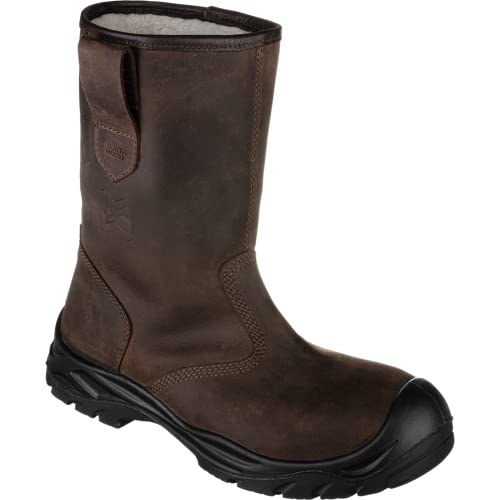 WÜRTH MODYF Sicherheitsstiefel S3 Xorion in braun - Arbeitsschuhe für Herren und Damen - metallfrei & wasserabweisend - in der Größe 42 von WÜRTH MODYF