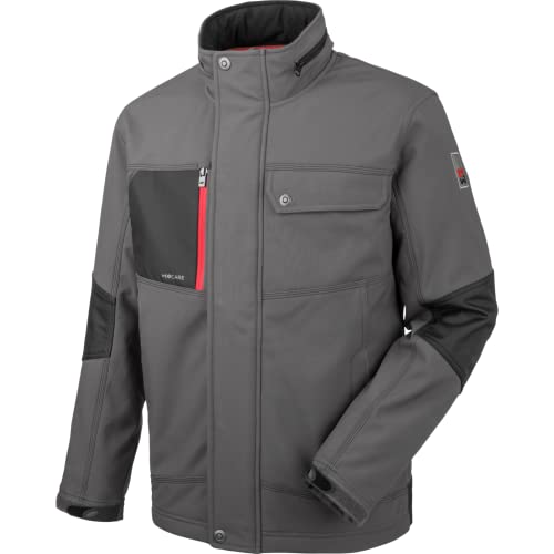 WÜRTH MODYF Softshelljacke Nature – hochwertige Arbeitsjacke aus hochfunktionellem Gewebe in L - wasserabweisend (8.000 mm WS) - in Granitgrau von WÜRTH MODYF