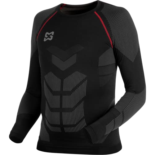 WÜRTH MODYF Unterwäsche Long Sleeve Basic schwarz rot - Größe XXL von WÜRTH MODYF