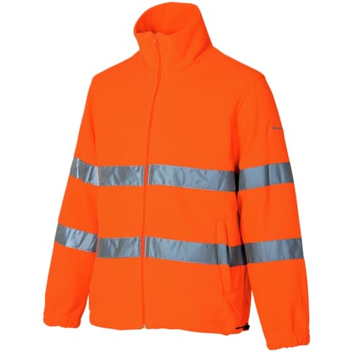 WÜRTH MODYF Warnschutz Fleecejacke EN 20471 für Herren in Orange - Größe 5XL von WÜRTH MODYF