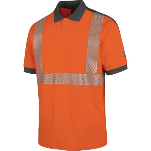 WÜRTH MODYF Warnschutz Poloshirt Neon EN 20471 2 orange anthrazit - Größe L von WÜRTH MODYF