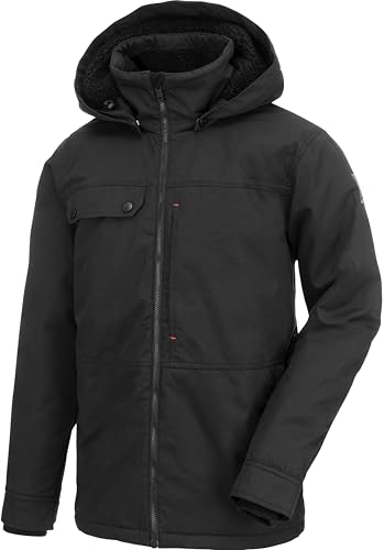 WÜRTH MODYF Winterjacke Nordic in Schwarz für Männer - gefütterte Herrenjacke mit abnehmbarer Kapuze für kalte Arbeitstage in den Größe L von WÜRTH MODYF