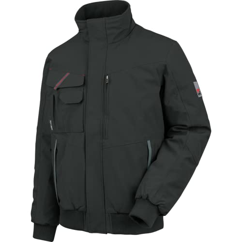 WÜRTH MODYF Winterjacke für Herren Pilotenjacke Stretch X in Anthrazit – gemütliche Jacke mit vielen Taschen – im zeitlosen Design - in 3XL von WÜRTH MODYF