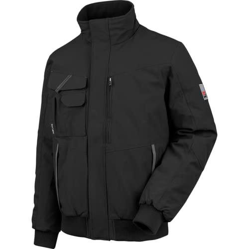WÜRTH MODYF Winterjacke für Herren Pilotenjacke Stretch X in Schwarz – gemütliche Jacke mit vielen Taschen – im zeitlosen Design - in 4XL von WÜRTH MODYF